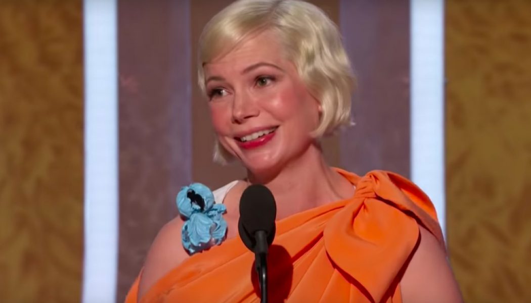 At Golden Globes, pregnant actress Michelle Williams attributes her success to an abortion she had…