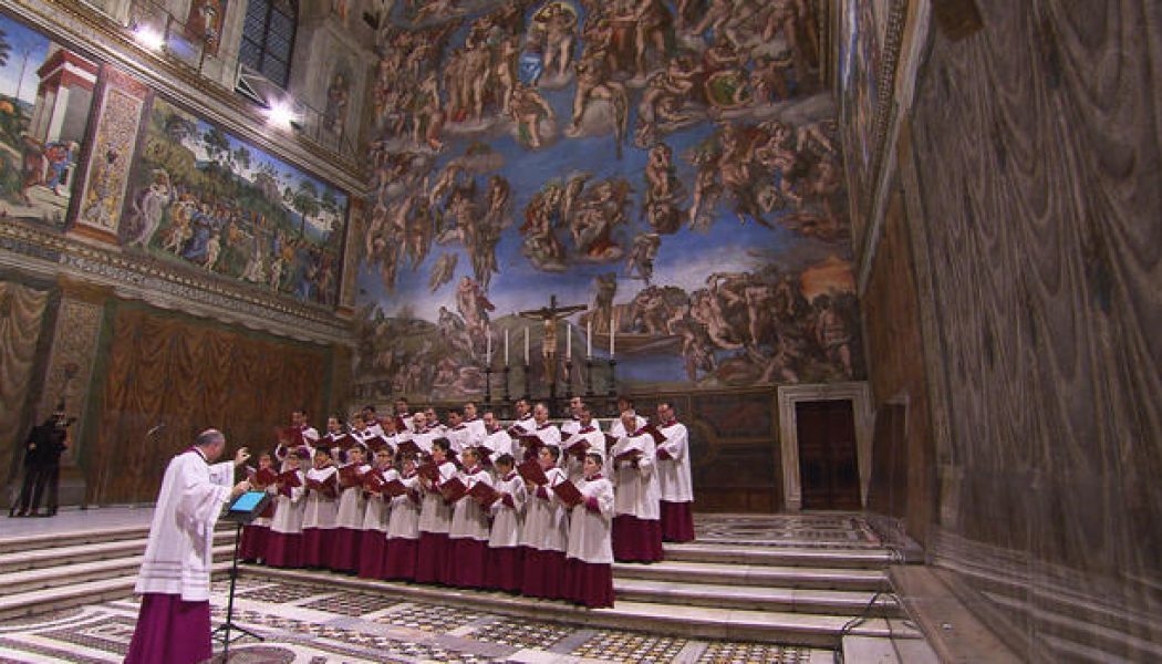 The sounds of the Sistine Chapel Choir…