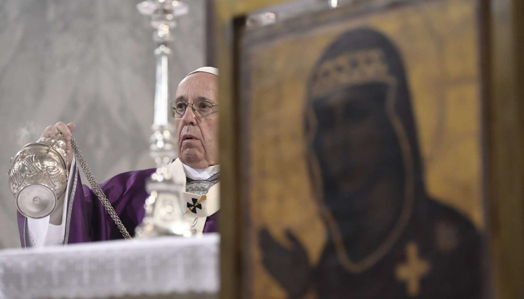 Pope to miss Lenten retreat due to cold; makes appearance for Sunday Angelus message, preaching, “Never dialogue with the devil” …