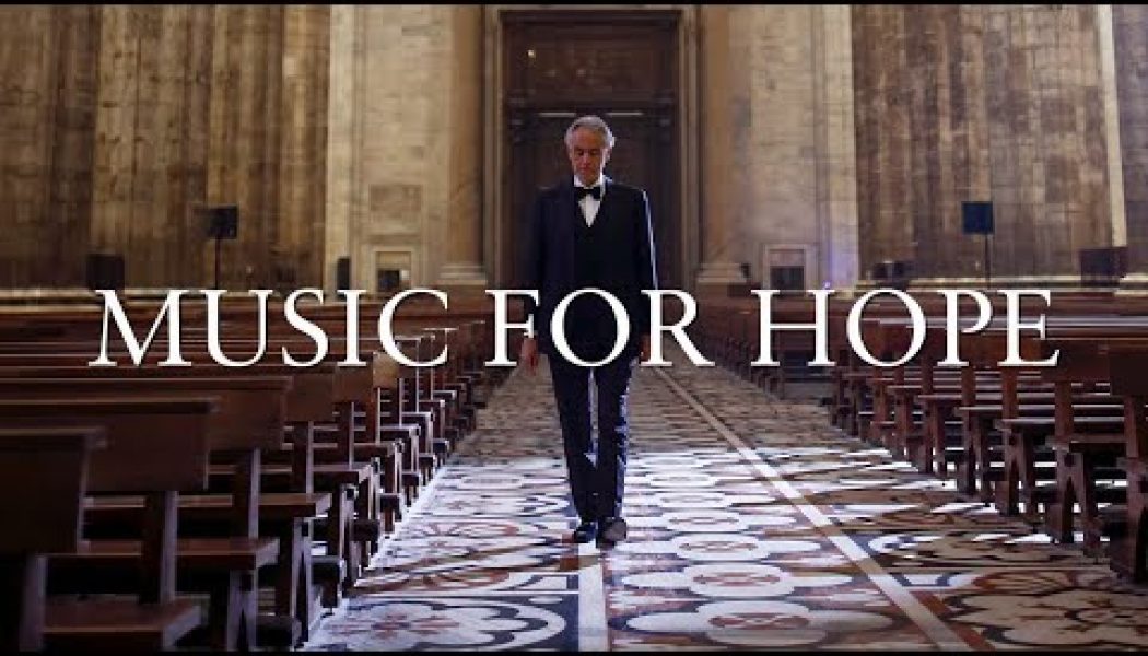 Dear New Advent readers, you must see this: Andrea Bocelli’s Easter Sunday solo performance from the Duomo of Milan…