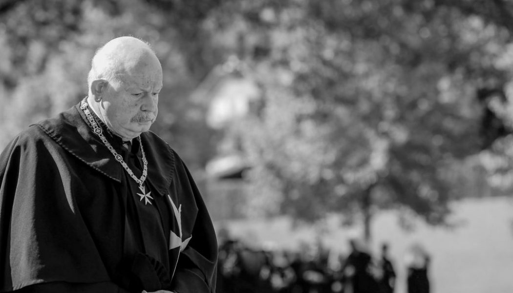 Knights of Malta announce death of Grand Master, “following an incurable disease diagnosed a few months ago”…