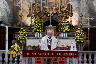 Pope on Divine Mercy Sunday: “The early Church received mercy and lived with mercy. This is not some ideology. It is Christianity…”…