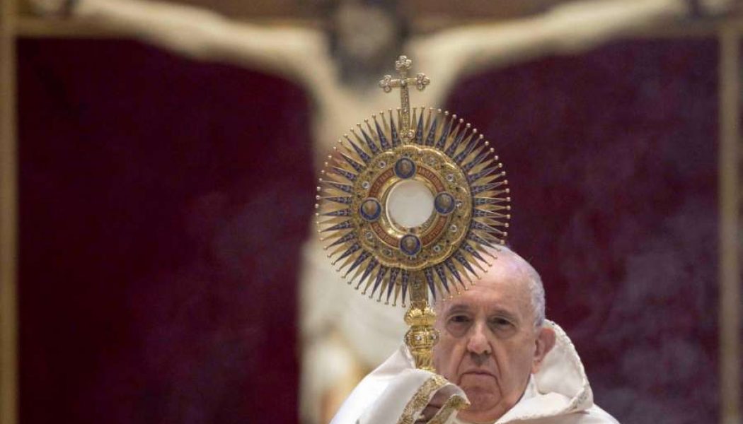 Pope Francis on Corpus Christi: “The Eucharist is not simply an act of remembrance — it is a fact…”…