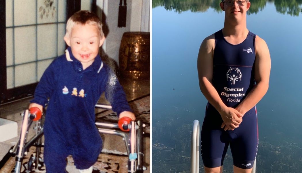 Special Olympian with Down syndrome trains to complete Ironman Triathlon…