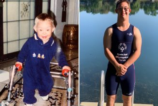 Special Olympian with Down syndrome trains to complete Ironman Triathlon…