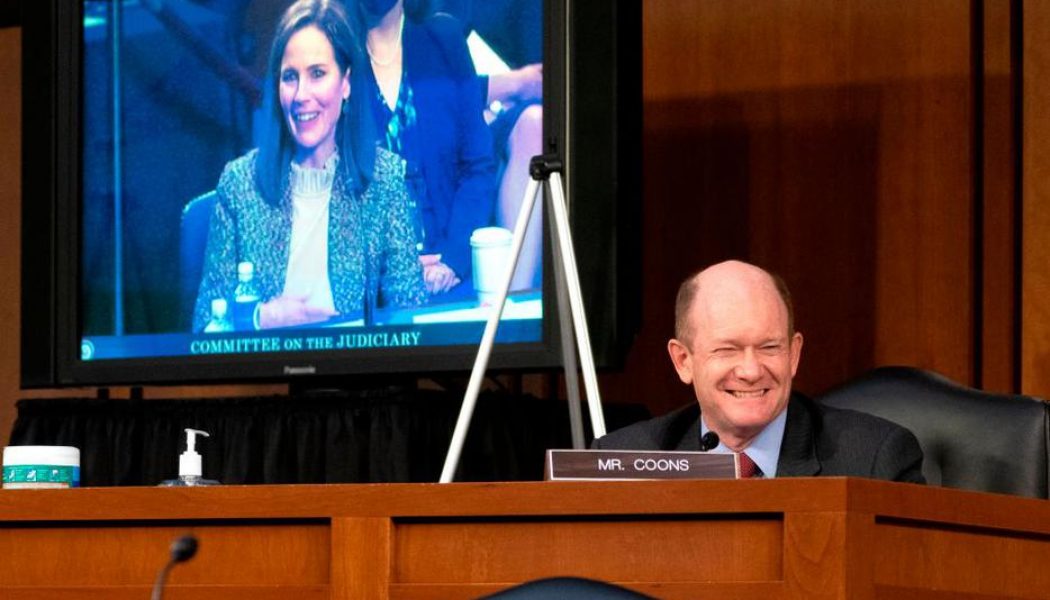 At Amy Coney Barrett hearings, Sen. Chris Coons turned John Paul II’s theology of the body upside down…