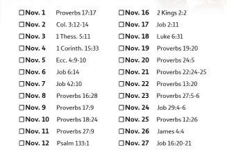 November Scripture Writing Guide (2020)