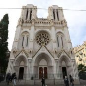 Shouting “Allahu Akbar,” Islamist terrorist stabs to death three people in basilica in Nice, France…