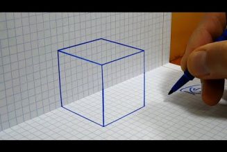 Learn how to draw a 3D cube on graph paper and amaze your friends…