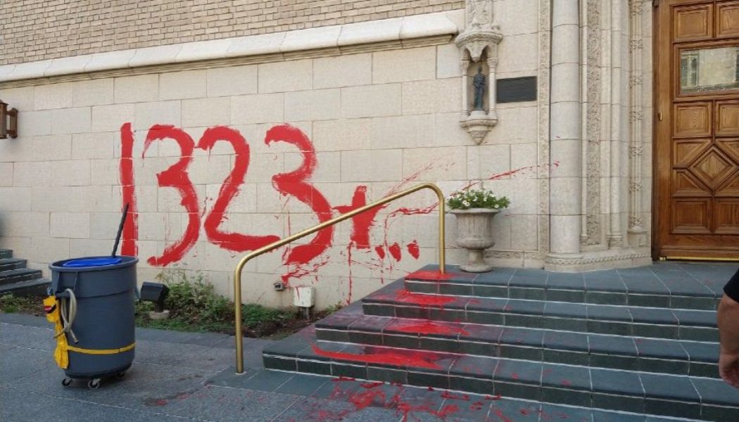 Denver’s historic Holy Ghost Church vandalized, with possible reference to Canadian residential schools…