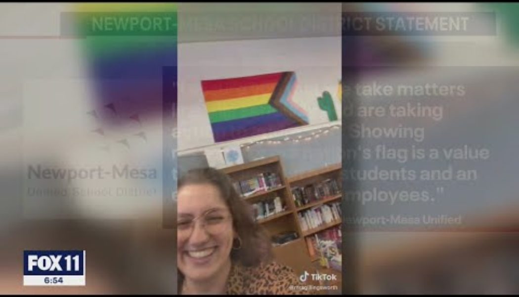 California teacher removes U.S. flag from classroom, tells student to pledge allegiance to rainbow flag instead…