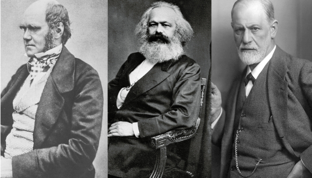 Darwin, Marx, Freud — Three men who have diminished the notion of the human being…