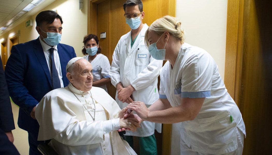 Pope says nurse saved his life, brushes off ‘hurricane’ of resignation rumors…