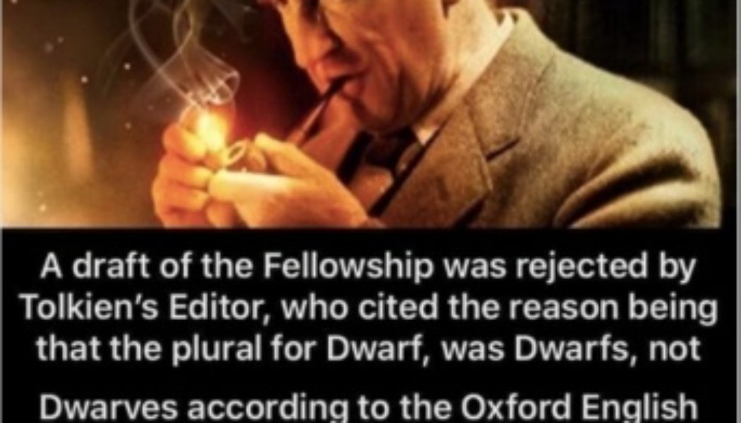 They lied about J.R.R. Tolkien. One more reason to be careful with memes you really, really like…