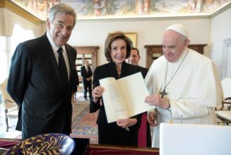 Nancy Pelosi leaves Mass in Rome due to “security concerns” over Green Pass demonstration, not heckling (as some news reports had said)…