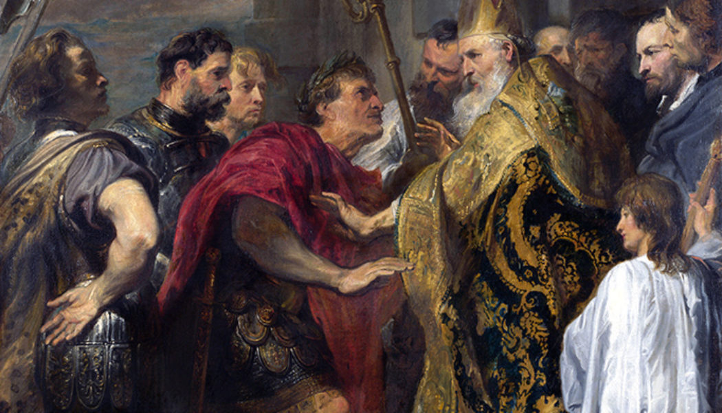 8 things to know and share about St. Ambrose, who had one of the strangest life stories ever…