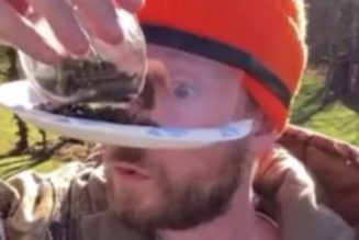 This guy used a paper plate to build a birdwatching visor and it really works — check it out…