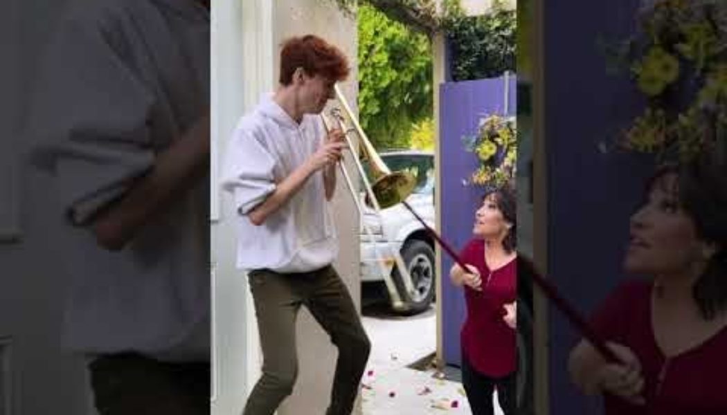 This video of a teenager teasing his mom with a trombone has gone viral, and it’s easy to see why…