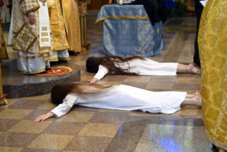 Witness the rarely-seen Catholic ceremony where scissors are thrown around a church and women become Byzantine nuns…