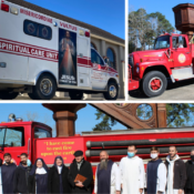 Answering the call: When a fire truck becomes a ‘friar truck’…