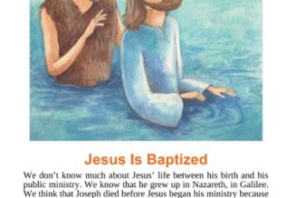 The Baptism of the Lord is the end of Christmastide…
