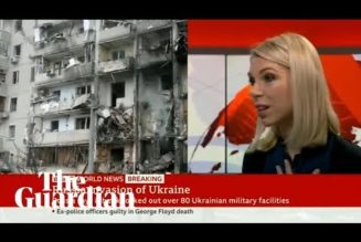 BBC’s Olga Malchevska sees pictures of her family’s bombed Kyiv home live on air…