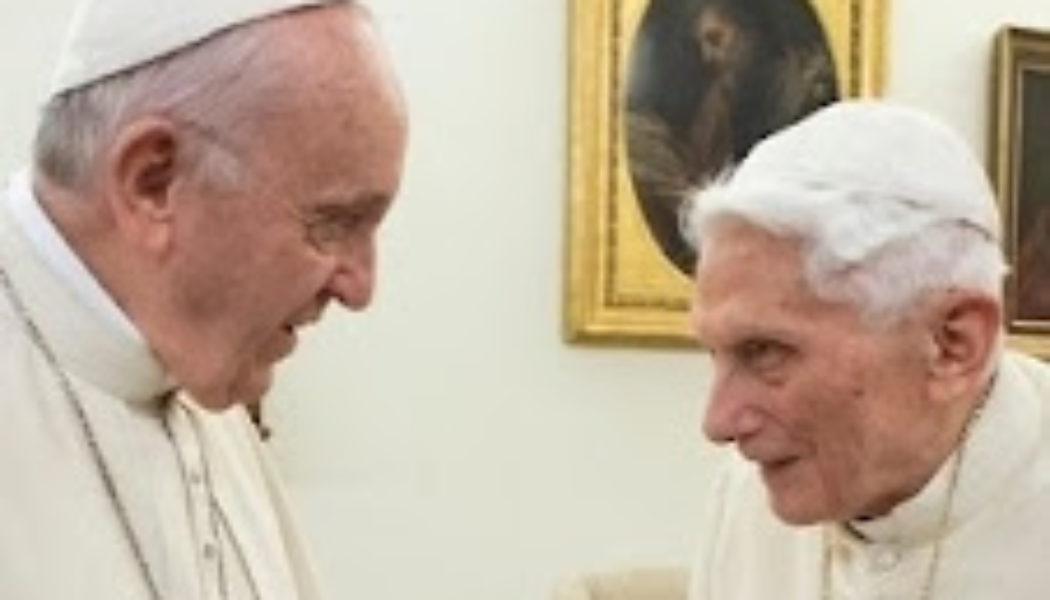 Francis, and Francis alone, is the pope. You may lament this, but it is reality. ‘Benevacantism’ is scandalous and pointless…..