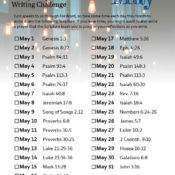 May (2022) Scripture Writing Challenge