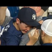 Thanks to a classy gesture from a Blue Jays fan, this young Yankees fan will remember Aaron Judge’s home run the rest of his life…..