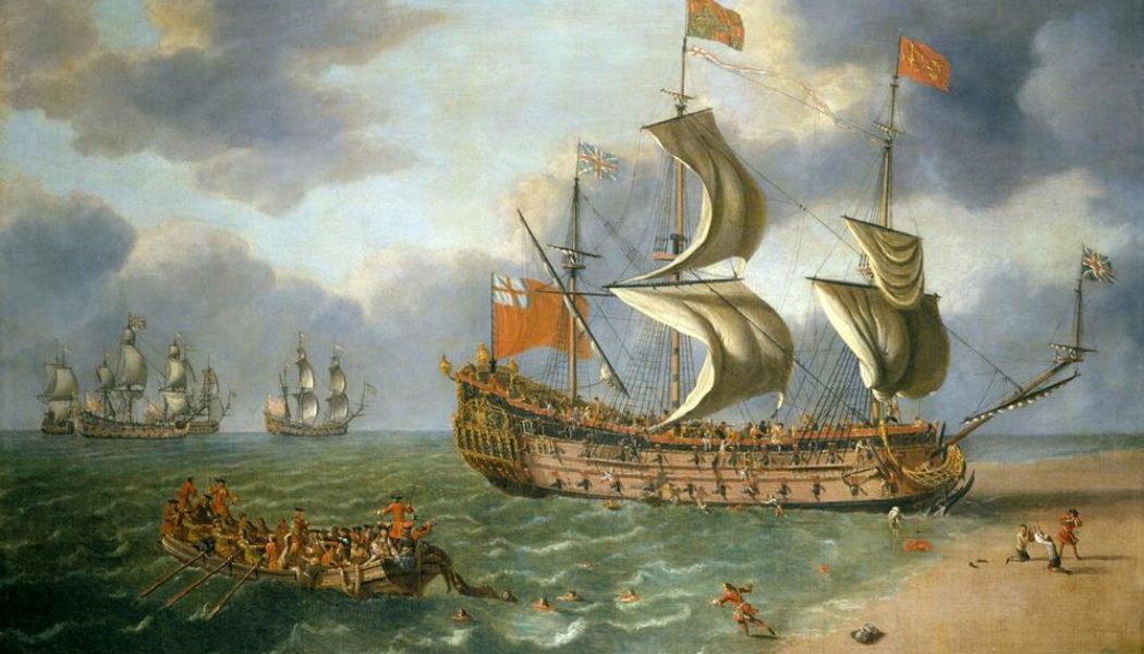 Explorers find wreck of 17th-century warship off English coast; once carried the Catholic heir to the British throne…