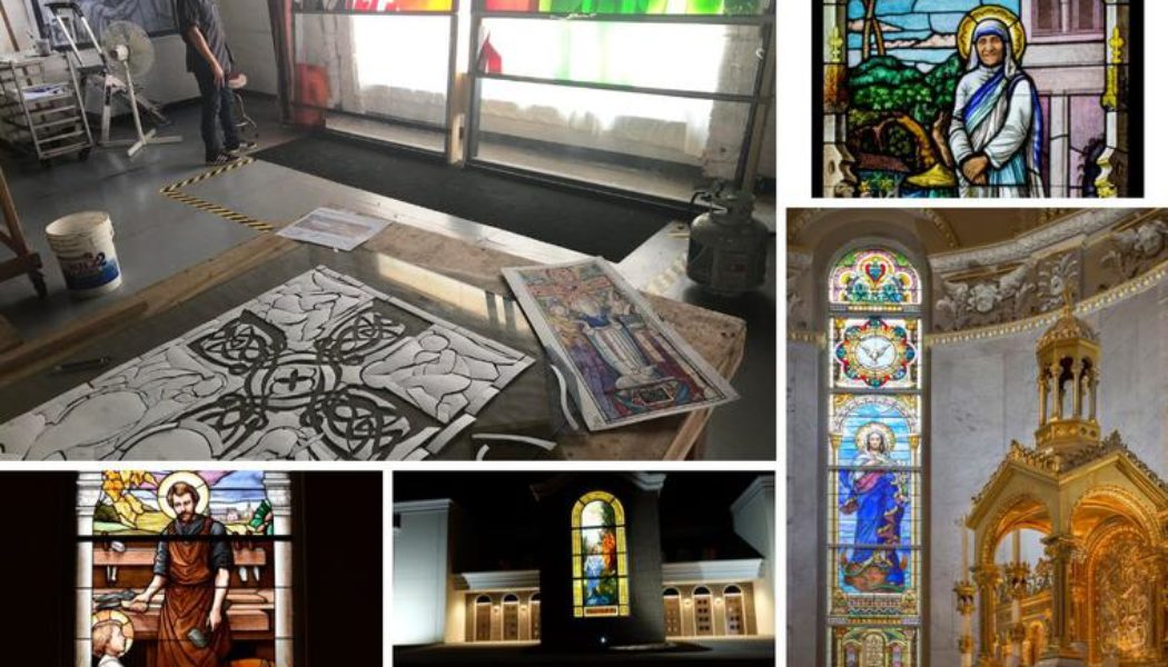 Traditional stained-glass windows are making a comeback in churches around the country…