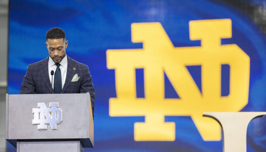 Notre Dame head coach Marcus Freeman talks faith, fatherhood and football…