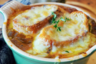 I used to work at a French bistro that served the best onion soup I’ve tasted. Here is that recipe…..