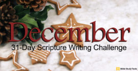 Scripture Writing Challenge, December 2022