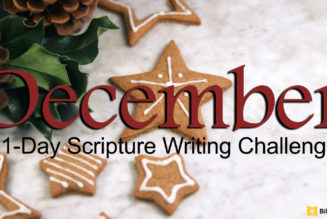 Scripture Writing Challenge, December 2022