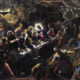 Take a close look at Tintoretto’s last ‘Last Supper’ — now THAT’s a halo…..