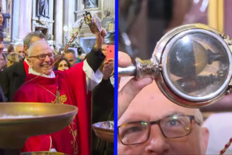 The blood of St. Januarius just miraculously liquified for the third time in 2022 — watch the video here…..