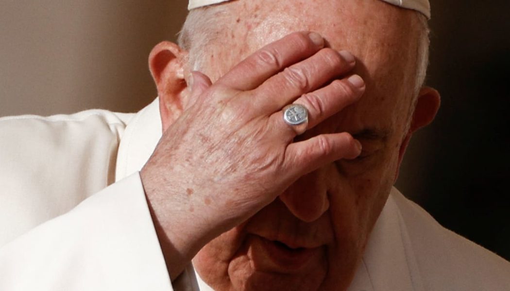 The Vatican is buzzing with conspiracy theories as hackers take down the Pope’s website…