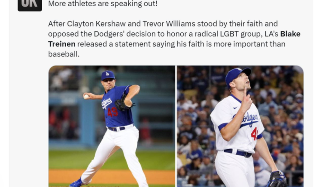 LA Dodgers Pitcher Denounces Team’s Decision to Honor Anti-Catholic Group: ‘God Cannot Be Mocked’…