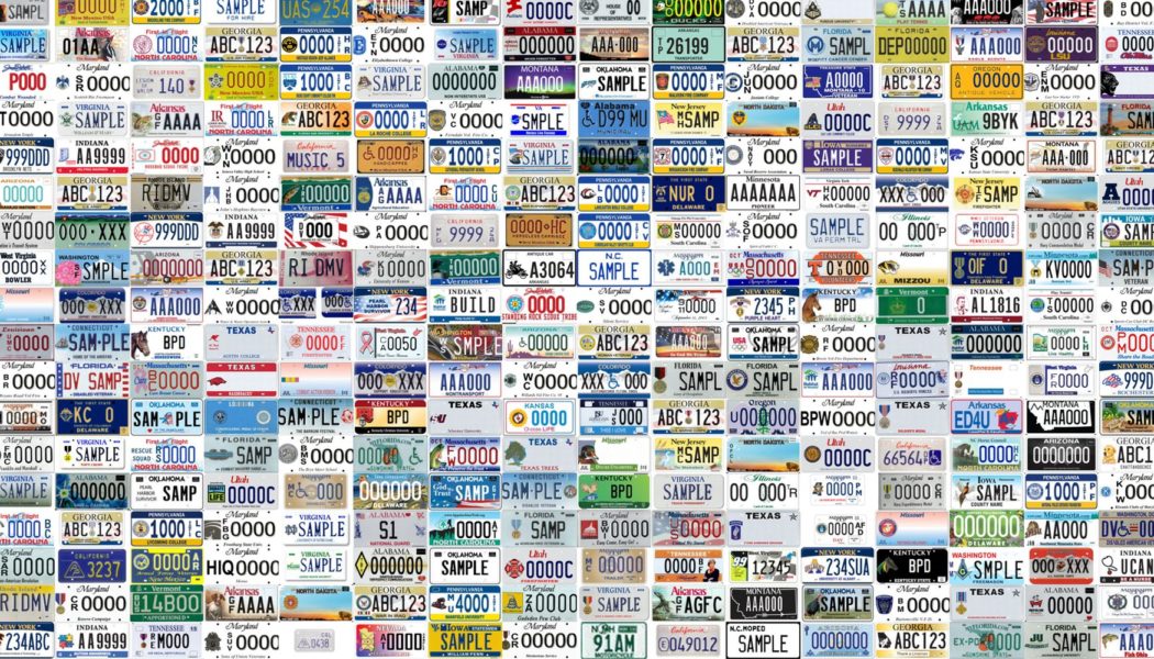 Here Are All of the 8,291 License Plates in America…