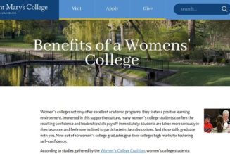 St. Mary’s College just told young women that being a woman is, in fact, nothing more than a performance…..