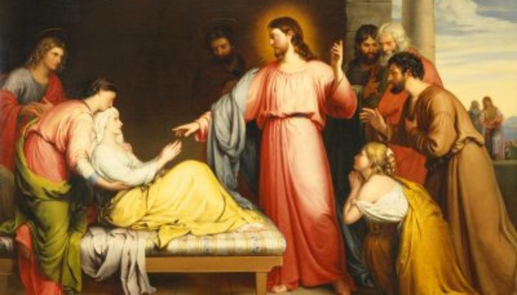 What Jesus did for Simon’s mother-in-law, He has done for all humanity…