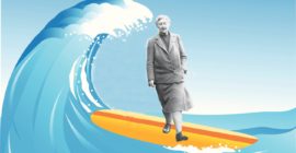 Crime novelist Agatha Christie is often seen as stodgy, but did you know she became a surfing pioneer in her 30s?