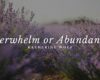 Overwhelm or Abundance?