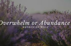 Overwhelm or Abundance?